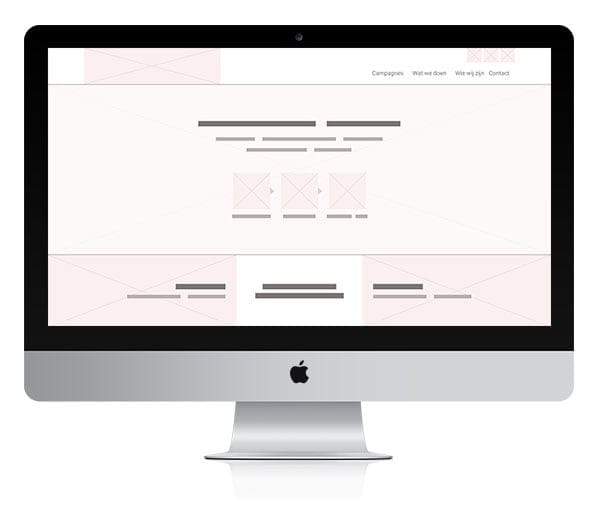 Conceptontwikkeling – Van idee naar concept 3 Browser Mockup Wire frame