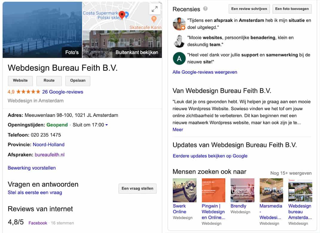 De kracht van Google Mijn Bedrijf 3 Google 1