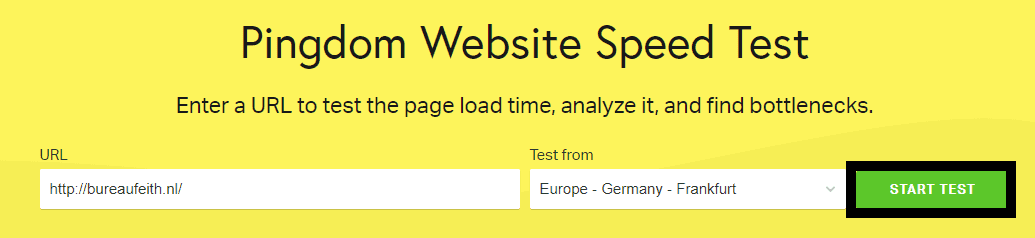 Invloed van afbeeldingen op je website 3 Pingdom