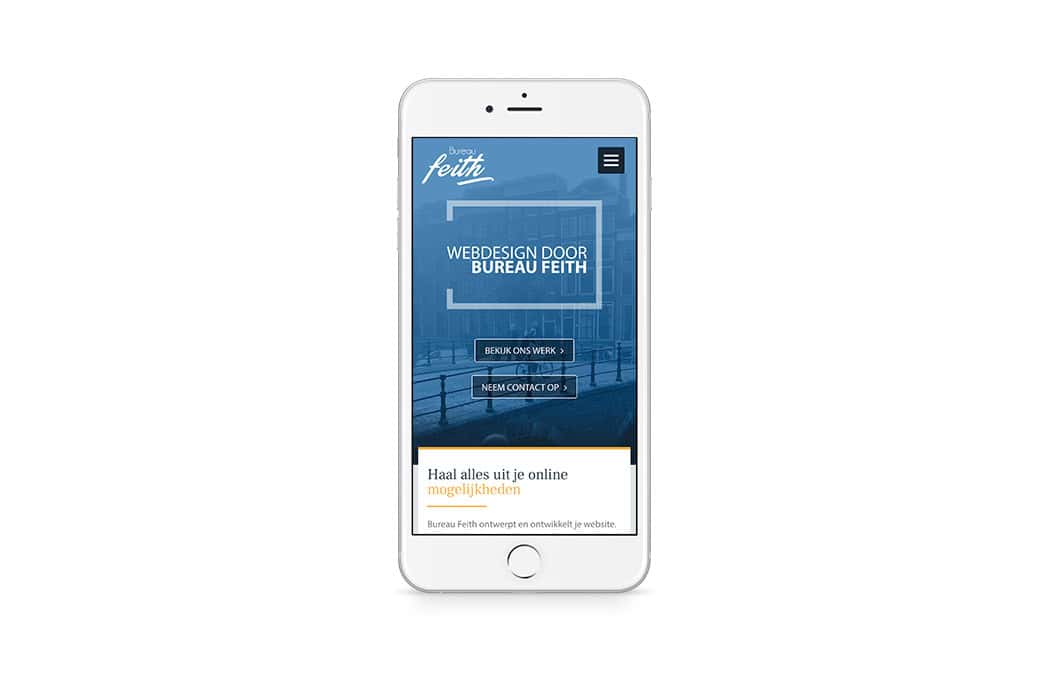Het belang van Mobile First Design 2 Mobile first responsive design op mobiel